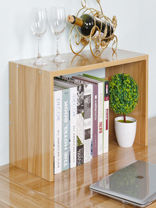 书桌置书架上放的小书架桌面收纳单层实木物质简易学生用隔板架