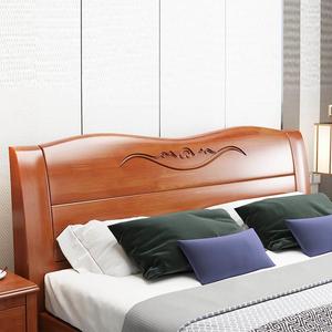 实木床床头柜组合1.8米简约家用新中式单双人出租房经济型床