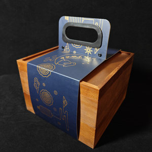 月饼包装盒高档礼品盒新款中秋节月饼礼盒包装盒双层手提木盒定制