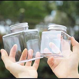 罐罐鱼的罐子塑料方型斗鱼鱼缸毫升微景观鱼缸小型养鱼繁殖瓶