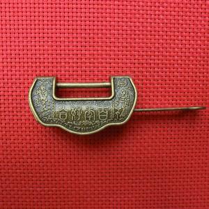 仿古锁复古小锁头做旧箱子盒子钥匙锁横开铜锁老式防盗装饰密码锁
