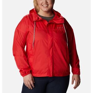 Columbia哥伦比亚冲锋衣女轻便冬季外套宽松加厚户外防水红色外套