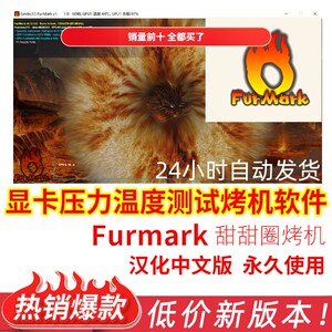 FurMark 甜甜圈烤鸡中文版 显卡压力测试烤机软件GPU性能功率温度