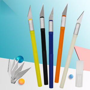 彩色手工雕刻刀 美工刀 剪纸DIY笔刀 手机贴膜橡皮章刻纸雕刻刀
