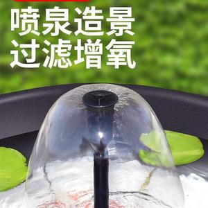 景德镇陶瓷鱼缸过滤器圆形三合一净水小型圆缸外置循环水泵增氧泵