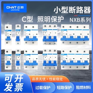 正泰电气小型断路器NXB-63-1251P2P3P4P32A16A63A40AC型照明保护