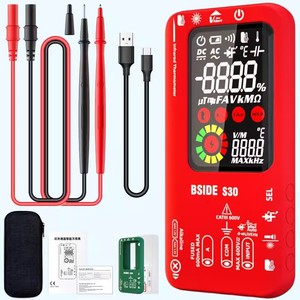 BSIDE艾默高精度数字万用表充电彩屏带红外测温功能电工万能表