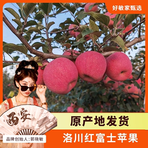 【好敏家】8.5斤洛川红富士苹果新鲜应季产地直发脆甜多汁原产