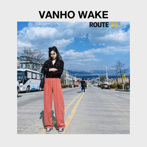 【VANHO WAKE】【相信光】24年春新款 平行线 弧形裤