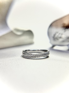 【RC定制】谢瑞麟同款情侣对戒18k钻石戒指天作之合女戒求婚婚礼