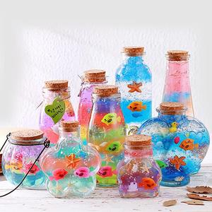 许愿瓶玻璃diy材料创意手工装水宝宝瓶子水精灵泡大珠星空海洋瓶