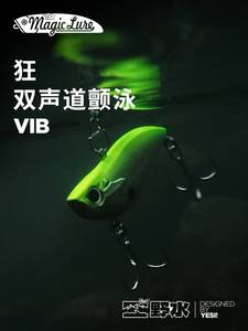 狂双声道VIB超远投高频振动塑胶响珠翘嘴海鲈野水路亚饵MAGICLURE