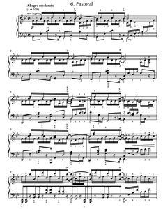 卡普斯汀音乐会练习曲OP.40 NO.6之6 钢琴谱 五线谱 乐谱7页