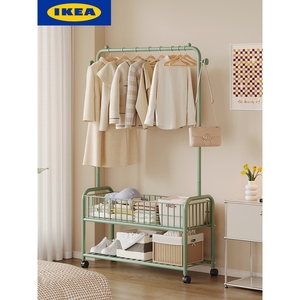 IKEA宜家晾衣架挂衣帽架落地移动卧室内简易家用床边隔夜衣服收纳