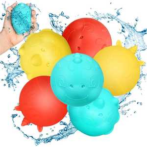 儿童水球水弹飞溅球可重复使用儿童玩具成人水上游戏户外活动海
