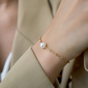 巴洛克单颗珍珠手链气质简约大方优雅气质高级感精致小众轻奢手链