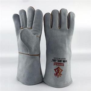 焊武帝牛皮电焊手套焊工烧焊隔热厂家直销劳保耐磨耐用防护手套