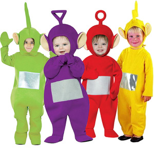 儿童卡通人物万圣节扮演服舞台表演可爱派对服饰连体服装天线宝宝