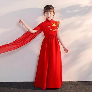 灯火里的中国舞蹈服中国风古典扇子伞服装演出六一儿童节裙子万疆