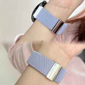 适用真我Realme Watch T1运动智能OnePlus一加手表表手表表带弹性尼龙编织回环磁吸扣柔软透气腕带时尚潮20mm