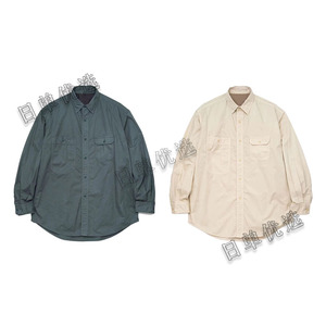 日单紫标23SS Lightweight Twill Big Work Shirt工装衬衫NT3304N