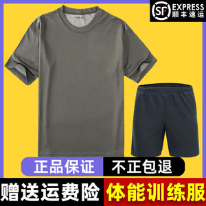 际华3543体能训练服套装夏体能服短袖速干T恤透气圆领上衣裤女正