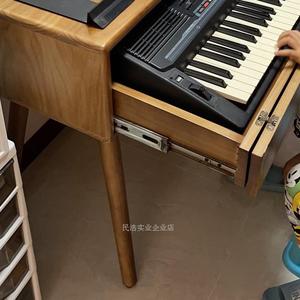 实木琴桌编曲工作台音乐制作录音棚midi键盘桌音频工作台电钢琴桌