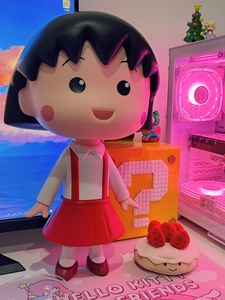 日本樱桃小丸子1比1大号桌面摆件网红可爱手办动漫模型生日礼物女