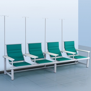 医疗四人位稳固连体座户外三连坐座椅休息输液椅塑料高档场所三人