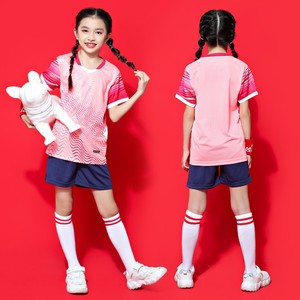 安踏2024年儿童乒乓球服乒乓球运动服短袖套装新款羽毛球服衣服女