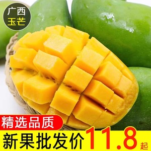 越南新鲜玉芒热带时令水果现摘芒果10斤整箱包邮孕妇生鲜水果青皮
