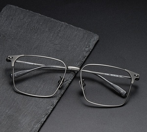 时尚大脸眼镜框front同款81006跨境热销可配近视防蓝光纯钛眼镜框