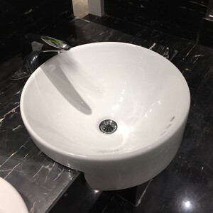 科勒台盆K-97013T-0圆形乔司半嵌入式家用面盆洗手盆陶瓷洗脸盆
