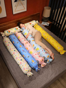 全棉糖果枕头大号可爱圆柱形床上女孩睡觉夹腿长条抱枕靠垫可拆洗