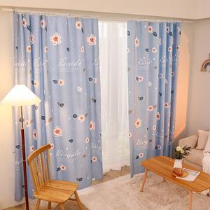 窗帘挂环款庶光窗帘布租房专用贴在窗户上的卧室家用遮光出租房用