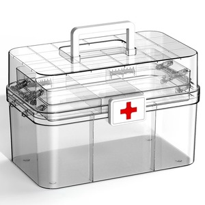多层医药箱家用大容量医疗急救箱带手提医护收纳箱家庭药品储存盒