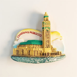 摩洛哥卡萨布兰卡旅游纪念磁贴冰箱贴创意立体哈桑二世清真寺手礼