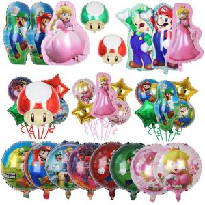 Mario Game Theme Aluminum Film Balloon Set Children's 1