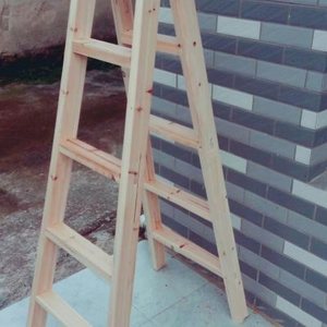双侧实木人字梯活动楼梯木梯1.5米2M折叠加厚水电工程工具梯吊顶