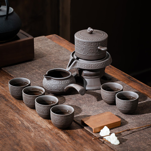 紫砂功夫茶具套装家用客厅自动懒人时来运转泡茶神器茶杯茶壶套装