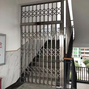 推拉门防盗门通风车库门阳台定制不锈钢拉闸门室外定做门家用透气