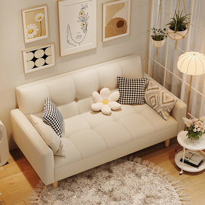小型沙发小客厅2024新款卧室户家用奶油风简约公寓出租房简易