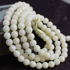 White Jade Bodhi Bracelet 108 Beads High Density Shun Bai Bo