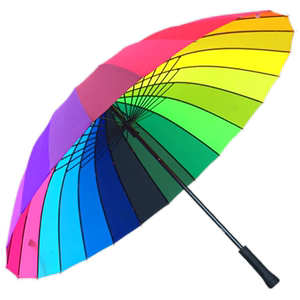 天堂伞彩虹伞超大号雨伞折叠全自动大号女可爱双人男士晴雨伞长柄