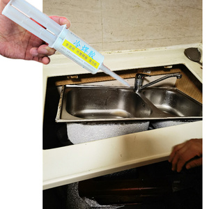 厨房不锈钢水槽洗碗盆洗菜池胶水松脱掉落粘接安装强力胶补缝防水