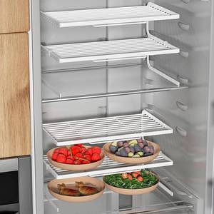 冰箱收纳整理神器冰柜盒子分隔层隔板内部置物架托盘食物储物筐篮
