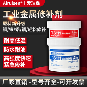金属修补剂TS111铸铁112不锈钢113铝合金114铜部件101缺陷修复胶水管暖气片水箱堵漏砂眼裂痕漏洞气孔万能膏