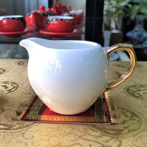 雅诚窑 潮州功夫陶瓷茶具配件防烫过滤分茶器公壶茶海匀茶公道杯