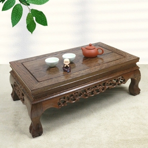 红木炕桌实木鸡翅木小炕几矮脚桌仿古中式飘窗桌榻榻米矮桌子茶几