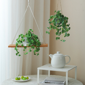 仿真花假绿植盆栽室内壁挂垂吊绿叶装饰假花绿萝藤蔓吊兰吊篮
